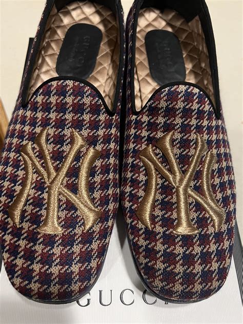 gucci yankees loafers|ny Yankees Gucci jacket.